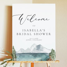 クローバー マウンテン レイク パイン ブライダル シャワー ウェルカム