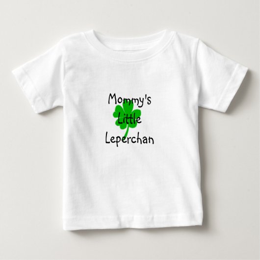 クローバー、Mommy'sLittleLeperchan ベビーTシャツ (正面)