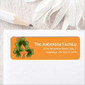 クローバーd1アイリッシュセントパトリックの日住所 シール (インサイチュ)