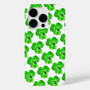 クローバーiPhoneケースと雨滴 – 色を選択 Case-Mate iPhone 14 Proケース