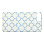 クローバーiPhone & Plusケース淡い色の(青) Case-Mate iPhoneケース (裏面(横))