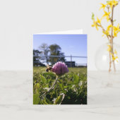 クローバーNotecardの蜂 カード (黄色い花)