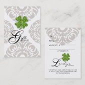 クローバーSt.ハンバーグのPatricks日のギフト券 割引カード (正面/裏面)