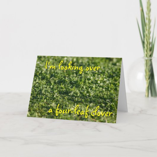 クローバーSt Patカードに見ること カード (正面)