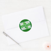 クローバーSt patty's dayシール ラウンドシール (封筒)
