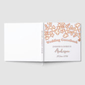 クローバ離れーブーケ結婚のゲストブック ゲストブック (全面)