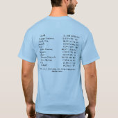 クロービス北アメリカ旅行のワイシャツ Tシャツ (裏面)