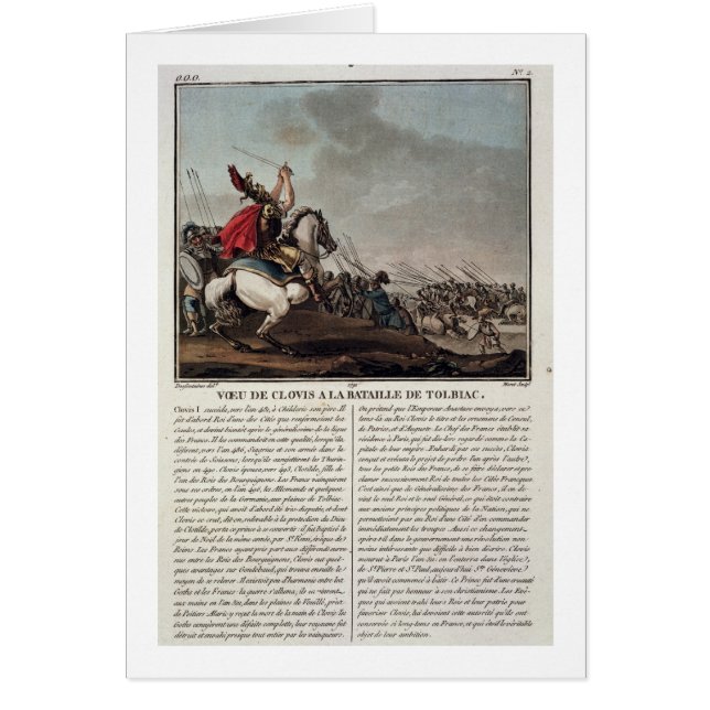 クロービスTolbiac、496の戦いのI (c.466-511) (正面)