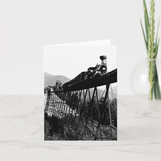 クローフォードのノッチ、NHの1880列車 カード (正面)