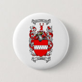 クローフォードの家紋-クローフォードの紋章付き外衣 缶バッジ (正面)