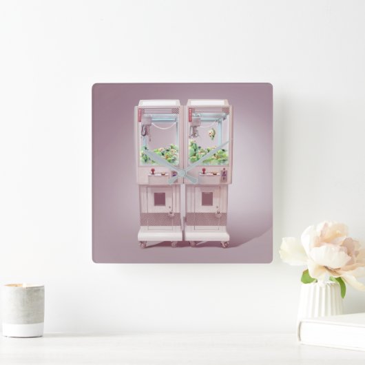 クローマシン スクエア壁時計 (ホーム)