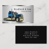 クロームお洒落輸送セミトラック会社 名刺 (正面/裏面)