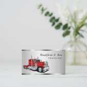 クロームお洒落輸送セミトラック会社 名刺 (スタンド正面)