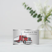 クロームお洒落輸送セミトラック会社 名刺 (スタンド正面)