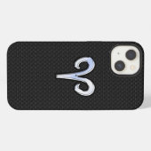 クロームのようなおひつじ座の星座 iPhoneケース (裏面横)