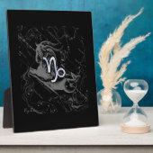 クロームのような山羊座〔占星術の〕十二宮図Hevelius 1690 フォトプラーク (側面)