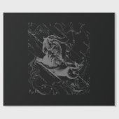 クロームのような山羊座〔占星術の〕十二宮図Hevelius 1690 ラッピングペーパー (フラット)