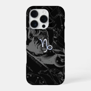 クロームのような山羊座〔占星術の〕十二宮図Hevelius 1690 iPhone 16 Proケース