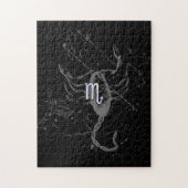 クロームのような蠍座〔占星術の〕十二宮図サインオンヘベリウス・デコール ジグソーパズル (縦)