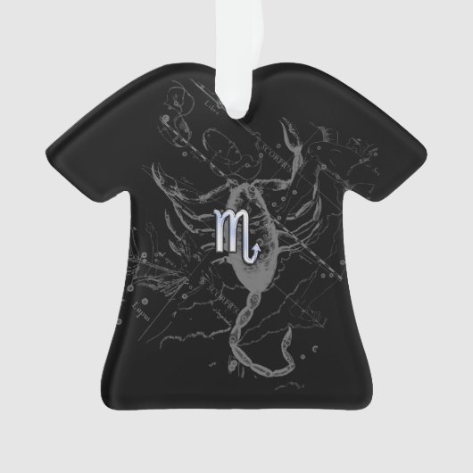 クロームのような蠍座〔占星術の〕十二宮図Hevelius 1690 オーナメント (正面)