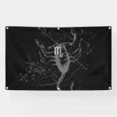 クロームのような蠍座〔占星術の〕十二宮図Hevelius 1690 横断幕 (横)