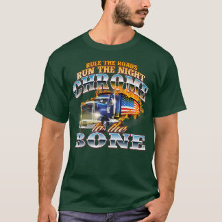 クロームはボーンセミトラックドライバーのトラックに Tシャツ