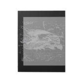 クロームは《星座》乙女座〔占星術の〕十二宮図Heveliusのサイン ノートパッド (回転)