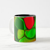 クロームカラフル効果を持つ芽 ツートーンマグカップ (正面左)