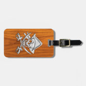 クロームシルバーパイレーツオンチークベニアデコール ラゲッジタグ (正面横)