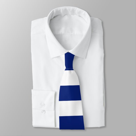 クロームシンいかりオン航海のネイビーブルーストライプズ ネクタイ (タイ)