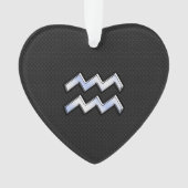 クロームスタイルアクエリアス〔占星術の〕十二宮図スネークデコの看板 オーナメント (正面)