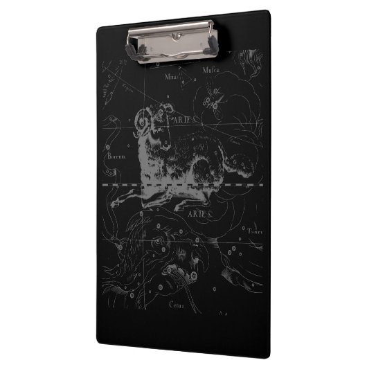 クロームスタイルアリ〔占星術の〕十二宮図サインオンヘベリウス クリップボード (左)