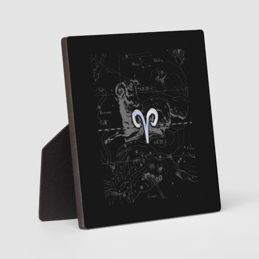 クロームスタイルアリ〔占星術の〕十二宮図サインオンヘベリウス フォトプラーク (正面)