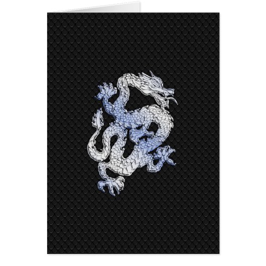 クロームスタイルドラゴンインブラックスネークスキンプリント (正面)