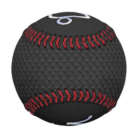 クロームスタイル山羊座サインオンスネークスキンデコ 野球ボール (裏面)