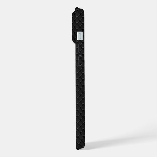 クロームスタイル山羊座サインオンスネークスキンデコ iPhoneケース (左側面)