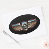 クロームボーイウィング 楕円形シール (封筒)