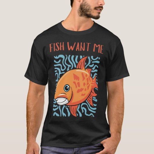 クロームマグネット - 大物を釣り上げる! Tシャツ (正面)