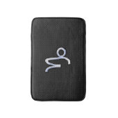 クロームモダンのような山羊座サインオンスネークスタイル バスマット (正面縦)