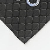 クロームモダンのような山羊座サインオンスネークスタイル フリースブランケット (角)