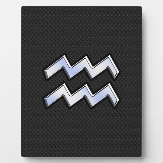 クロームモダンライクAquarius〔占星術の〕十二宮図スネーク フォトプラーク (正面)