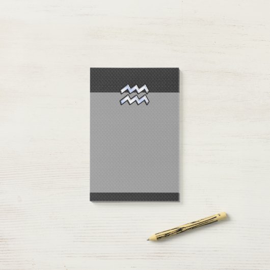 クロームモダンライクAquarius〔占星術の〕十二宮図スネーク ポストイット (デスク上)