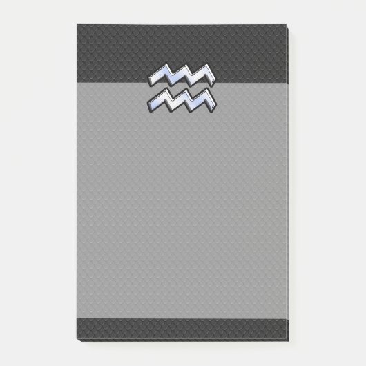 クロームモダンライクAquarius〔占星術の〕十二宮図スネーク ポストイット (正面)