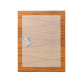 クロームランニングプリントの鹿オン素晴らしチーク ノートパッド (回転)