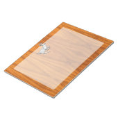 クロームランニングプリントの鹿オン素晴らしチーク ノートパッド (アングル)