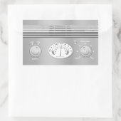 クロームヴィンテージラジオ 長方形シール (バッグ)