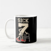 クローム付きの Sick Seven Meme 67 楽しい Sick 7 セブン コーヒーマグカップ (左)
