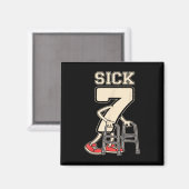 クローム付きの Sick Seven Meme 67 楽しい Sick 7 セブン マグネット (正面/裏面)