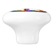 クローム平和サイン セラミックノブ (側面)