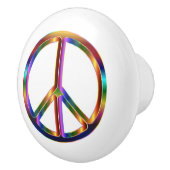クローム平和サイン セラミックノブ (右)